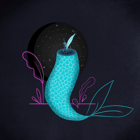 Magic Mermaid GIF by Irene Feleo
