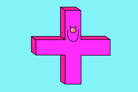 addition symbol pink