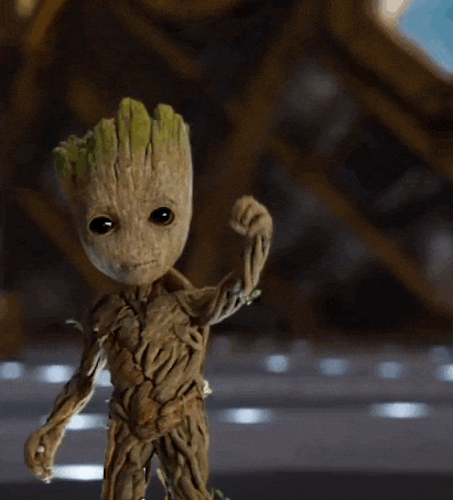 baby groot hello GIF