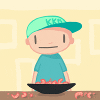 hungry food poisoning GIF by Dan Harnden
