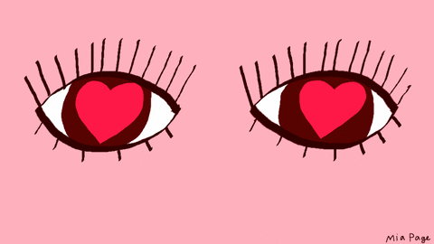 Mia Page animation love hot pink GIF