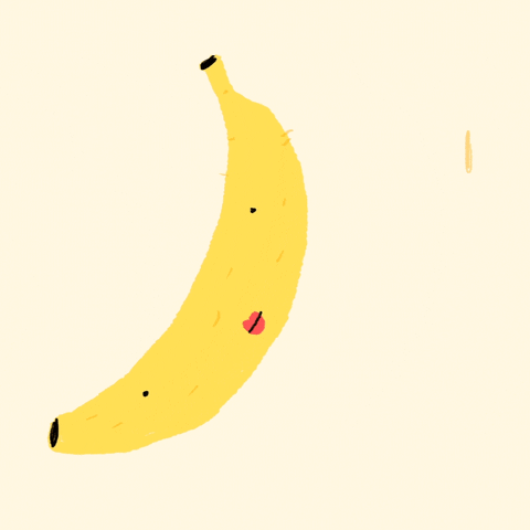 banana love GIF by luizstocklerstudio