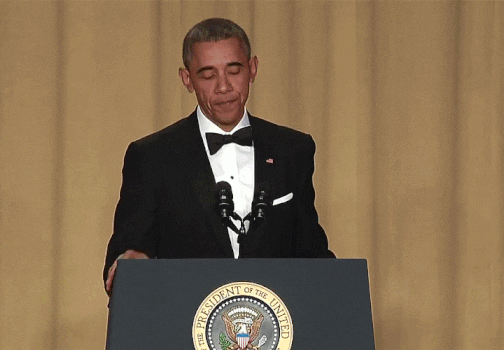 Obama Mic Drop GIF