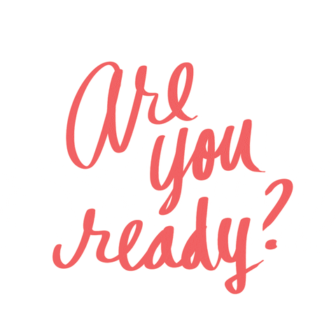 Prepare Yourself Are You Ready GIF by Denyse®