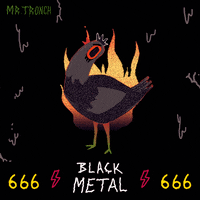 Black Metal Rock GIF by Mr Tronch