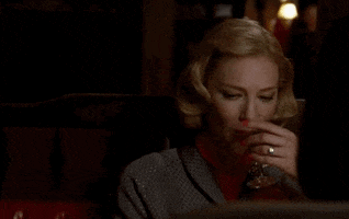 Cate Blanchett Drinking GIF by Film at Lincoln Center