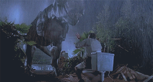 Jurassic Park Toilet Gif By Supercompressor Find Share On Giphy