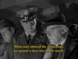 sci fi when man entered the atomic age he opened a door into a new world GIF by Warner Archive