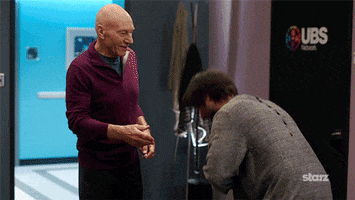 sirpatstew patrick stewart jason schwartzman blunt talk GIF