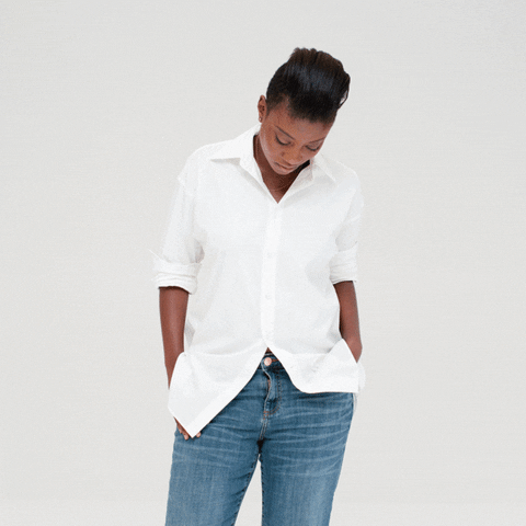 ways to tuck a shirt GIF by Glamour