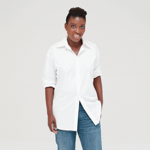 ways to tuck a shirt GIF by Glamour