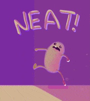 neat so excited GIF by Lisa Vertudaches