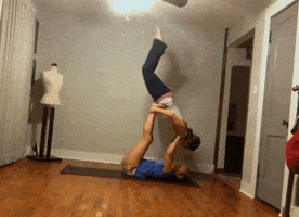 yoga fail GIF by America's Funniest Home Videos