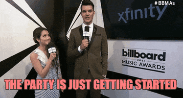 the party is just getting started GIF by Billboard Music Awards