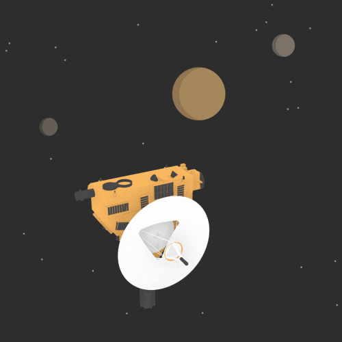 object space nasa pluto satellite GIF