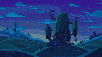 scritchproductions adventure time landscape treehouse GIF
