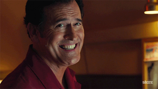 Tv Show Smile GIF by Ash vs Evil Dead - Find & Share on GIPHY