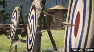 abs fight arrow mom merida GIF