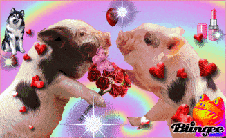 jenniferchan love heart animals flowers GIF
