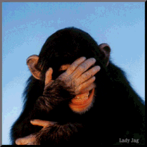 vickichapmanviolette laughing chimp laughing GIF