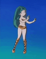 urusei yatsura dancing GIF by galamotshaku
