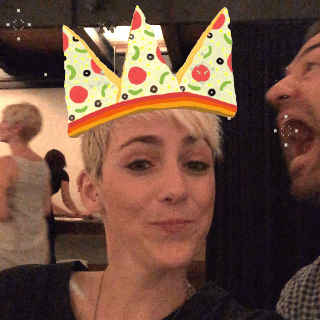 pizza crown ugh GIF by GIPHY CAM