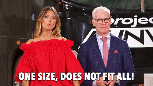 One size does not fit all Lifetime project runway GIF 