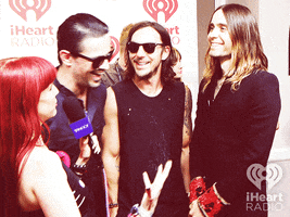 happy jared leto GIF by iHeartRadio