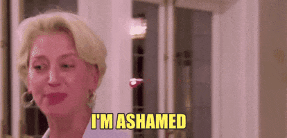 ashamed real housewives of new york city GIF