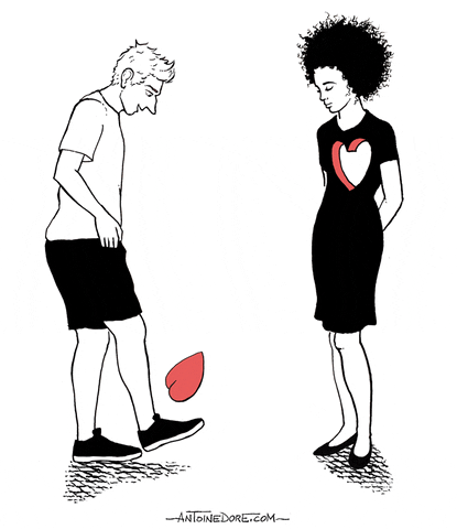 Broken Heart Love GIF by Antoine Doré - Find & Share on GIPHY