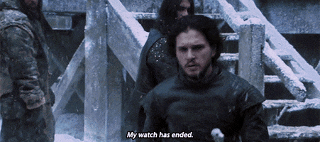 Game Of Thrones My Watch Has Ended GIF