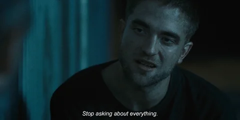 Asking Robert Pattinson GIF