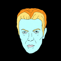 Morphing David Bowie GIF by Polina Zinziver