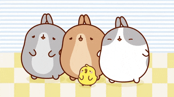 sad friends GIF by Molang.Official