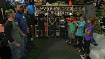 rooster teeth headshot GIF by AT&T Hello Lab