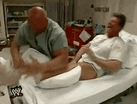 hit him where it hurts steve austin GIF by WWE