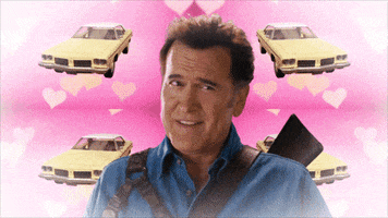 bruce campbell hearts GIF by Ash vs Evil Dead