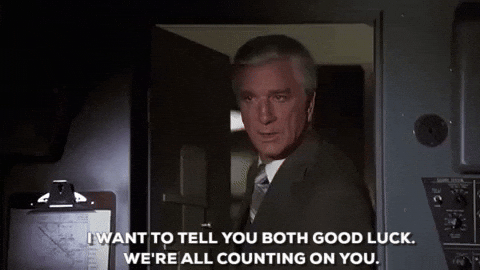 Leslie Nielsen Good Luck Gif By Filmeditor Find Share On Giphy