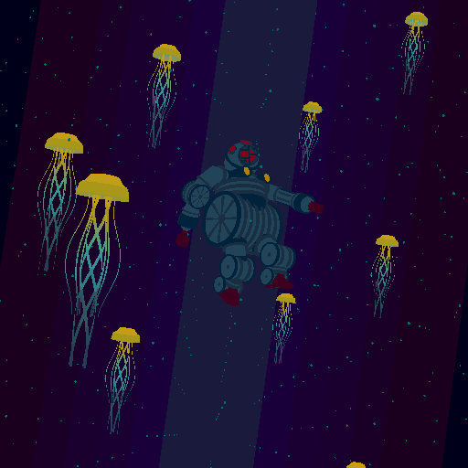 arthurbourdot blue medusa deep scuba diving GIF