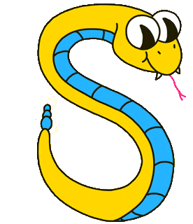 Snake Alphabet Sticker by Originals