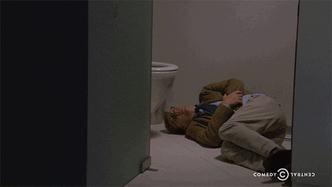 Comedy Central review sick toilet vomit GIF