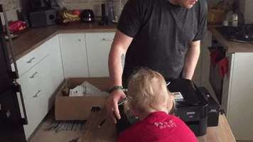 urbankid cat unboxing epson GIF