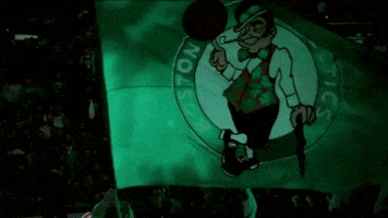 td garden waving flag GIF by Boston Celtics