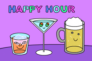 let's drink happy hour GIF by GIPHY Studios Originals