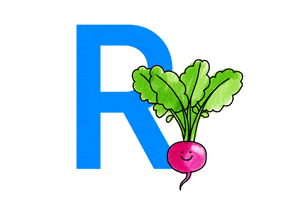 alphabet radish GIF by Salad for President