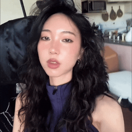 Beautiful Girl Flirting GIF