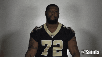saints football pointing GIF by New Orleans Saints
