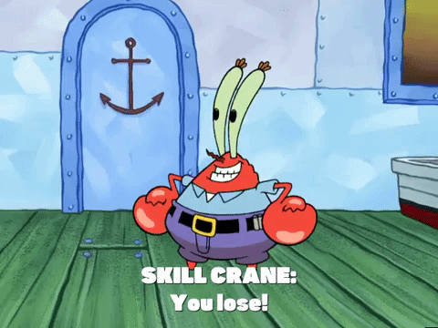 spongebob skill crane