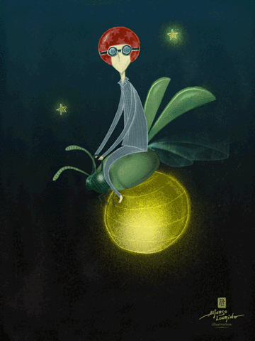 alfonsolourido stars night ride pilot GIF