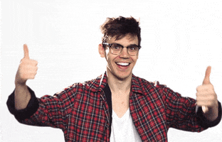 Smile Thumbs Up GIF by MacKenzie Bourg